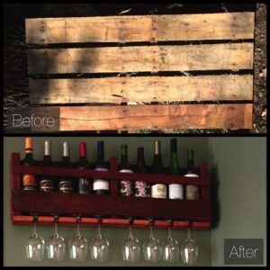How to Make a Wine Rack out of a Wood Pallet Image